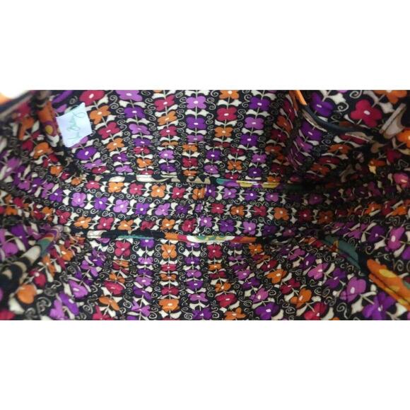 Vera Bradley Suzani Holiday Tote Floral Shoulder Bag Open Top Inner Pockets - Picture 6 of 9